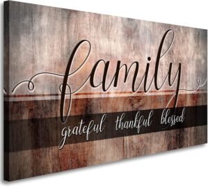 Canvas Wall Art for Living Room-Fam...