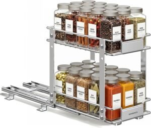 SONGMICS Thick Steel Pull Out Spice...