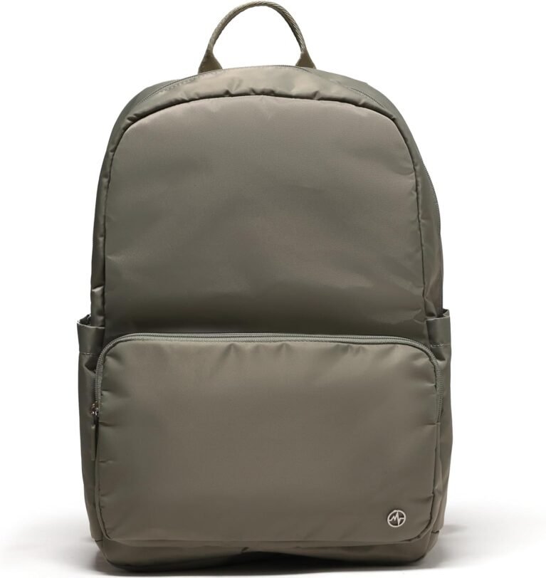 Pander 22L Casual Daypack Everyday Backpack with Luggage Sleeve Smooth Webbing Handle Professional Commuter School Bag, Grey Sage