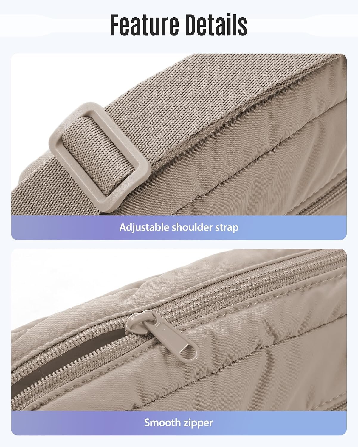 Mini Crossbody Bags for Women Travel Purse, Cross Body Bag with Pockets - Image 5