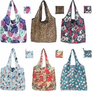 Foldable Reusable Shopping Bags,6 P...