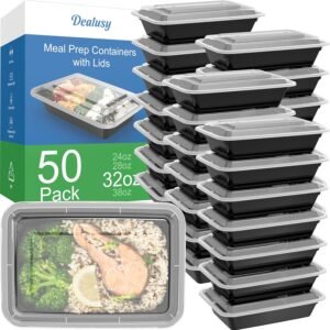 Dealusy 50 Pack (100-Piece) 32 oz M...