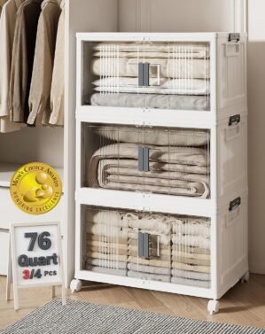 OlarHike 76QT Storage Bins with Lid...