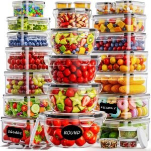 50 PCS Food Storage Containers with...