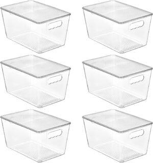 Vtopmart 6 Pack Clear Stackable Sto...