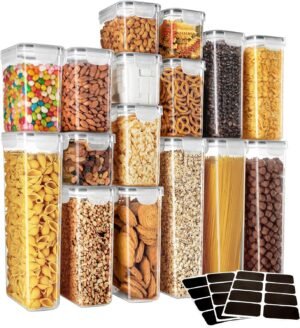 MR.SIGA 16 Pack Airtight Food Stora...