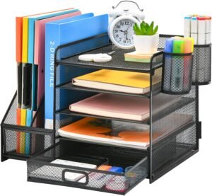 Marbrasse Desk Organizer with File ...