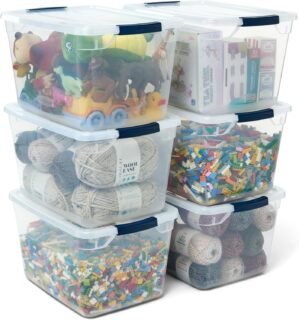 Rubbermaid Cleverstore Clear 32 Qt,...