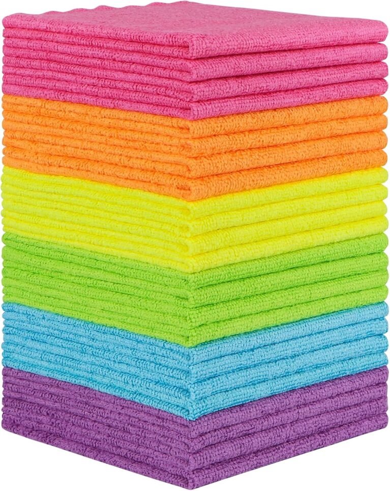 Orighty Microfiber Cleaning Cloth - 24 Pack, Cleaning Rags 12x11 inch