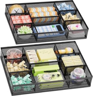 Marbrasse 2 Pack Desk Drawer Organi...