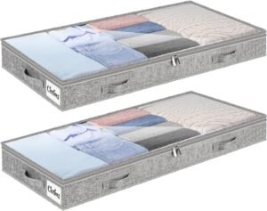 4 Inch Low Profile Under Bed Storag...