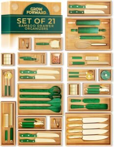 Grow Forward Bamboo Drawer Organize...