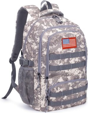30L Tactical Camo Backpack for Boys...