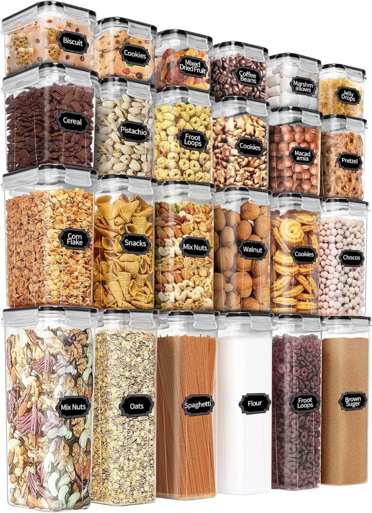 PRAKI Airtight Food Storage Containers Set with Lids - 24 PCS, BPA Free