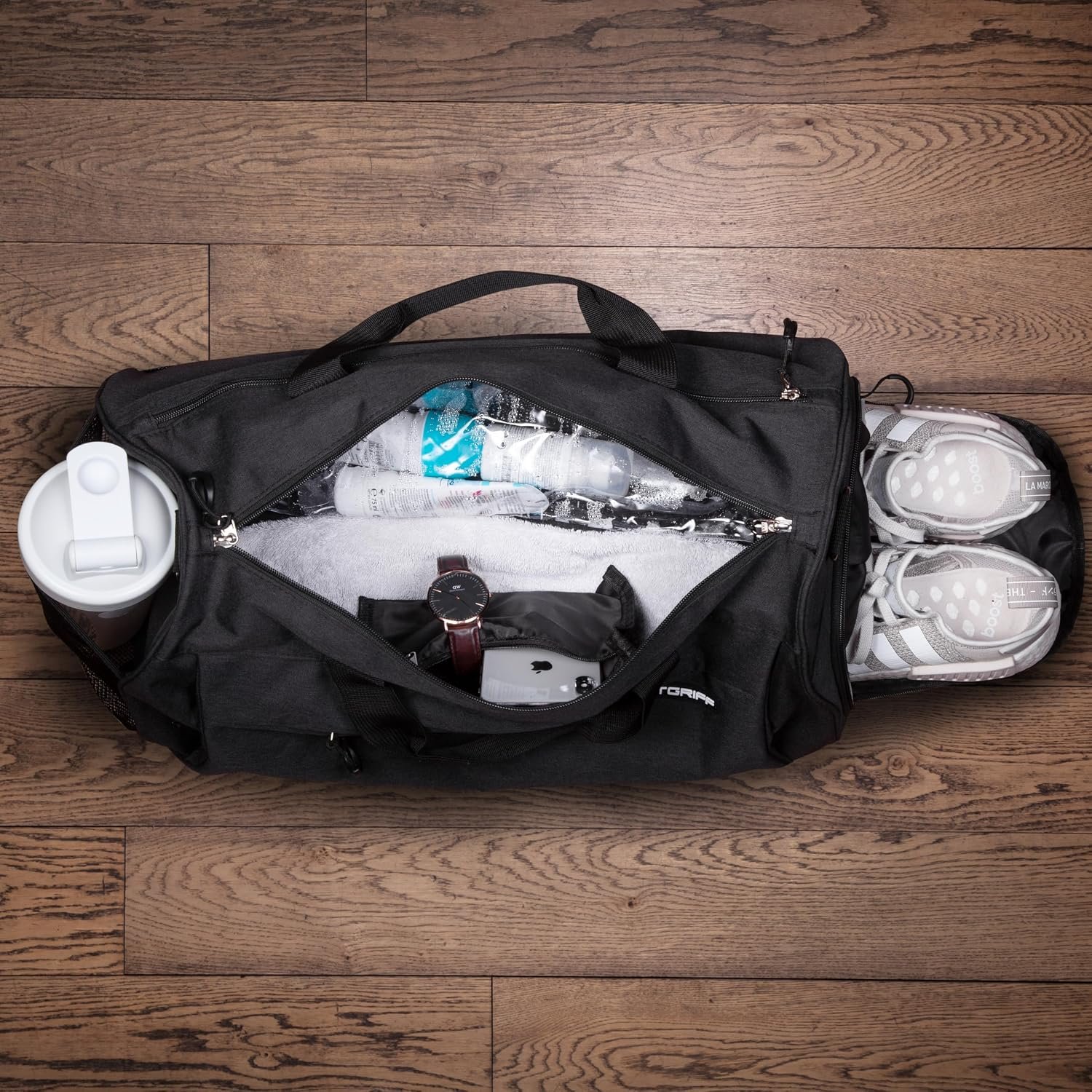 Fitgriff® Gym Bag for Men & Women with Shoe & Wet Compartment - Duffle Bag for Travel, Sports, Fitness & Workout - Image 4