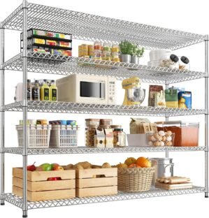 REIBII 55.5″ W Storage Shelve...