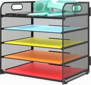 Letter Tray Paper Organizer 5-Tier ...