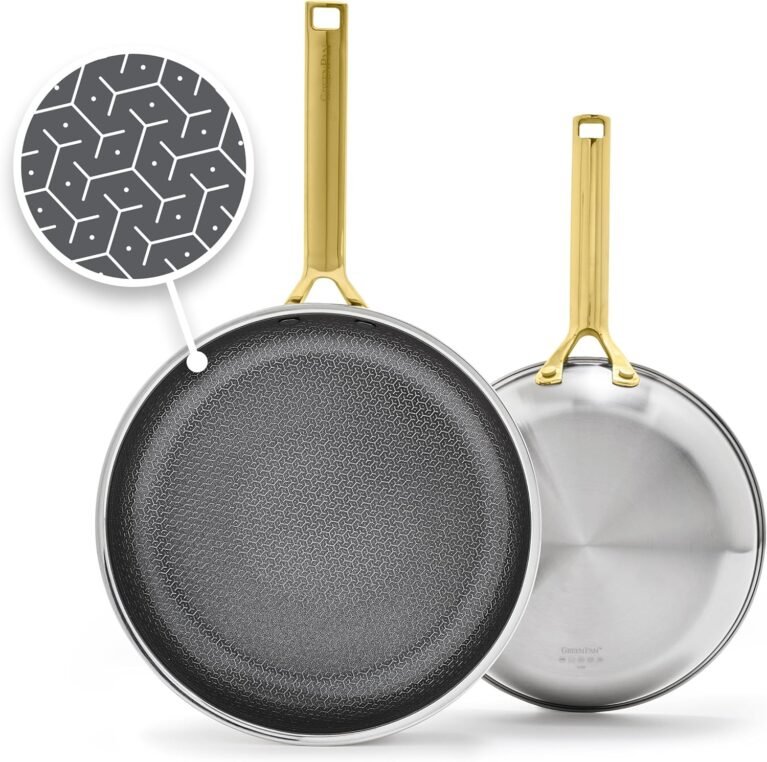 GreenPan Hybrid 2 Piece (9.5" & 11") Stainless Steel & Ceramic Skillet Set
