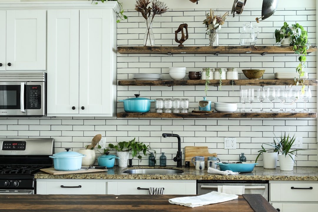 A modern kitchen with trendy gadgets and decor, showcasing practical and stylish items that enhance functionality without clutter.