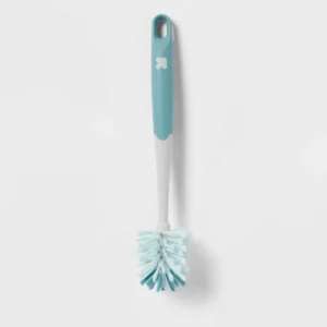 Bristled Bottle Brush for Cleaning Narrow Jars And Bottles - Durable Plastic Scrubber for Home And Kitchen