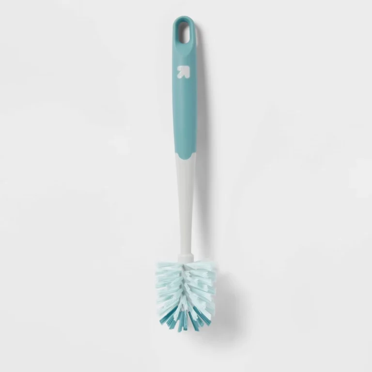 Bristled Bottle Brush for Cleaning Narrow Jars And Bottles - Durable Plastic Scrubber for Home And Kitchen