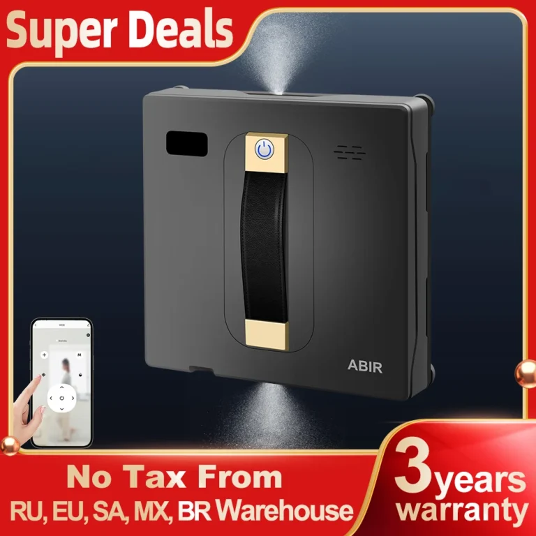 ABIR WD8 Robot Window Cleaner, Dual Spray, Smart Memory