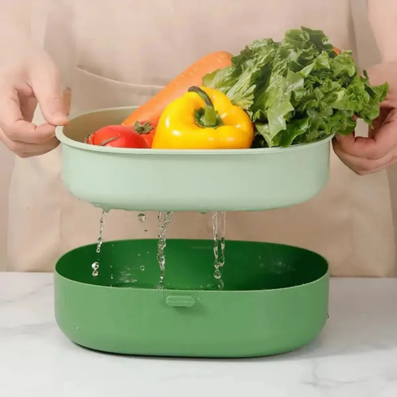 Vegetable Chopper Pro, Multi-Function Food Slicer, Kitchen Prep Cutter, Manual Veggie Dicer, Easy Slice & Grate Tool