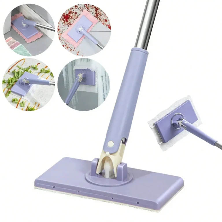 Household Indoor Quick Dry Mop Adjustable Long Handle Dust Mop For Home Living Room Kitchen