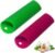 Sinnsally Garlic Peeler Skin Remover Roller Keeper,Easy Quick to Peeled Garlic Cloves with Silicone Tube Roller Garlic Peeling Kitchen Tool (Green,Red)