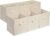 Amazon Basics Collapsible Fabric Storage Cube Bins Organizer with Handles for Organization and Organizing Solution, 13″x13″x13″, Beige, 6-Pack
