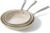 Redchef Non Stick Frying Pans, Ceramic Pan Skillet, Non Toxic Pans for Cooking, 8″ 9.5″ 11″ Ceramic Frying Pan Set PFAS & PTFE & PFOA Free with Stay Cool Handle, Dishwasher & Oven Safe, Beige White