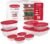 Rubbermaid EasyStore Large Containers, 18-Piece Set, Food Storage Containers with Lids