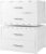 BOLUO Stackable Storage Drawers Closet Organizers and Storage Fabric White 2 Drawer Dresser for Bedroom 2 Packs Modern