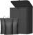 Lifewit 185L 3 Section Laundry Hamper with Lid, Laundry Basket, Black