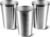 KISEER 5 Pack 16 Ounce Stainless Steel Pint Cups Shatterproof Cup Tumblers Unbreakable Metal Drinking Glasses for Bar, Home, Restaurant