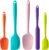 Silicone Spatula Set,5 Piece Food Grade Rubber Spatulas,Multicolor