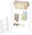 Drying Rack Clothing, 3-Tier Clothes Drying Rack Foldable, Antirust Laundry Drying Rack Collapsible Use for Indoor & Outdoor, 11.8″ D x 34.6″ W x 35.4″ H, White