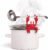 OTOTO 2 in 1 Silicone Spoon Rest & Steam Releaser – Large Spoon Holder for Stove Top – Unique and Useful Gift for Cooking – Heat Resistant Utensil Rest, Kitchen Gadgets, Red Gift (Red the Crab)