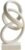 10″ Modern Abstract Ribbon Decorative Sculpture, Knot Sculptures,Home Decor,Coffee Table Statues,Dining Living Room Desk Decor（White）