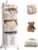 BAOKALER Rolling Laundry Hamper Cart with Wheels, 3 Tier Laundry Baskets