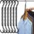 AMKUFO 6 Pack-Closet-Organizers-and-Storage, Space-Saving-Hangers Black