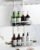 Over the Door Shower Caddy Hanging With Double Soap Holder Never Rust Aluminum Shower Shelf With 4 Hooks Hanging Bathroom Organizer No Drilling Shelves for Bathroom Storage Silver