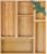 MapleGrace Bamboo Drawer Organizer Set, Individual Wood Storage Organizers