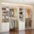 Closet System with 6 Drawers, 5-14FT Custom Closet Organizer System with 8 Expandable Hanging Rods&Adjustable Shelves, Modular Wood Closet Systems Tower for Walk in Closet Storage, 2 Sets, White