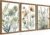 Wood Framed Sage Green Botanical Wall Art Set of 3, Boho Floral Canvas Wall Decor Paintings, Minimalist Flower Posters Prints Pictures for Bedroom Bathroom Living Room Home Decor 12×16 Inch