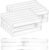 Vtopmart 12 Pack Drawer Dividers for Clothes, 4″ High 10.2″-16.5″ Adjustable Expandable Dresser Drawer Organizer, Clear Plastic Separators for Dresser, Baby Clothing, Underwear, Cosmetic, Toiletries