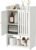 HAYOFAMY 4-Tier Wall Bathroom Storage Cabinet 7.9″ D x 15.7″ W x 23.6″ H