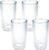 Tervis Clear & Colorful Tabletop Made in USA Double Walled Insulated Tumbler Travel Cup Keeps Drinks Cold & Hot, 16oz – 4pk, Clear