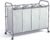 ROMOON Laundry Hamper Sorter Cart, 4-Section Organizer with Lockable Wheels