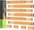 ANTOWIN Bamboo Drawer Dividers, Expandable Drawer Separators Splitter, 17-22 inches Adjustable Spring-loaded Organizer for Large Utensil, Clothes, Tools Drawers, 6 Pack Dividers + 4 Pack Baffle